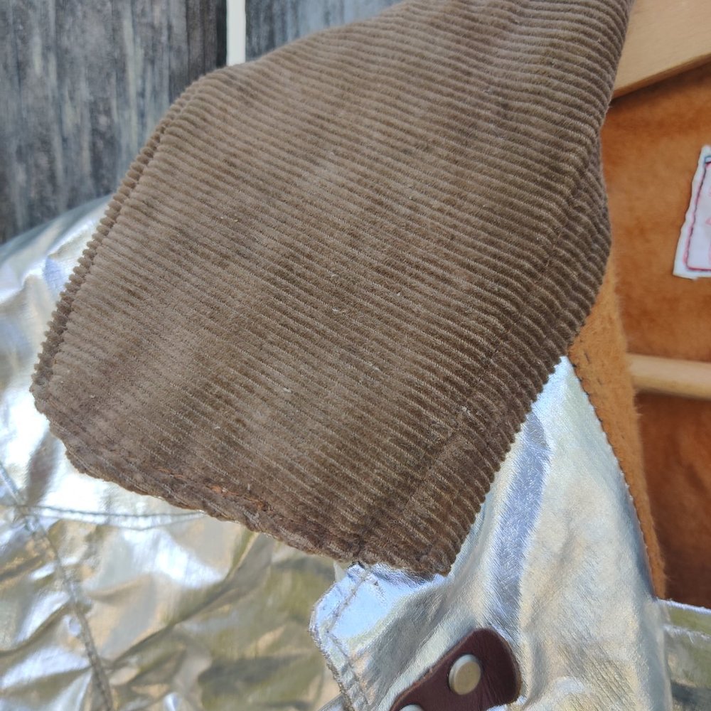 RARE 60s Vintage Silver Firefighter's Lined Parka | Size 42 | Made in USA - Picture 4 of 14